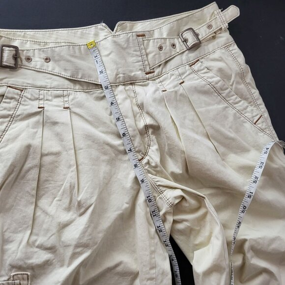 Polo Ralph Lauren Womens Cargo Ankle Denim Jeans Size 6 Y2K Baggy Vintage Gorp - Picture 7 of 13